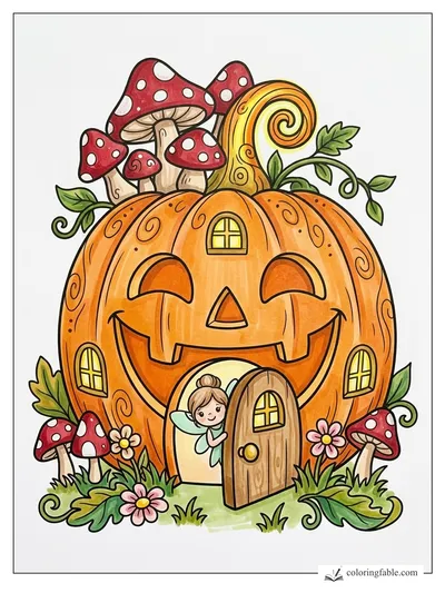 Colored example of this coloring page