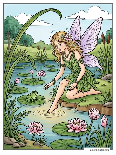 Colored example of this coloring page