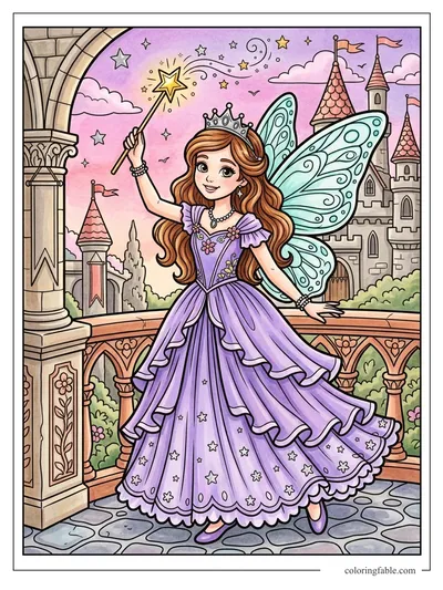 Colored example of this coloring page