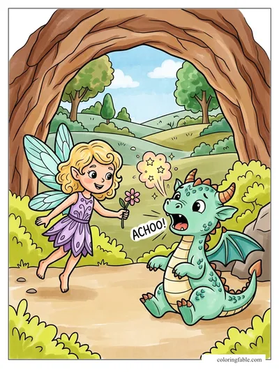 Colored example of this coloring page