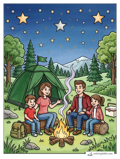 Colored example of this coloring page
