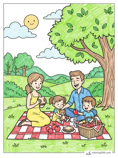 Colored example of this coloring page