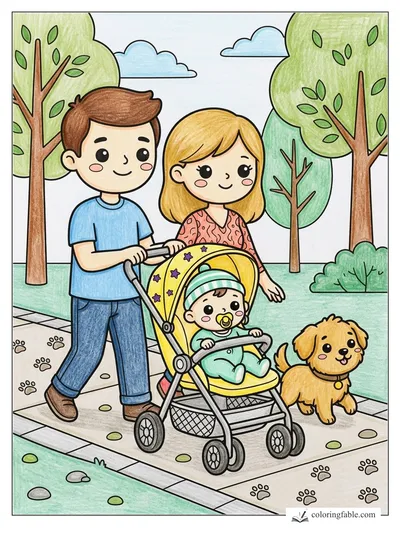 Colored example of this coloring page