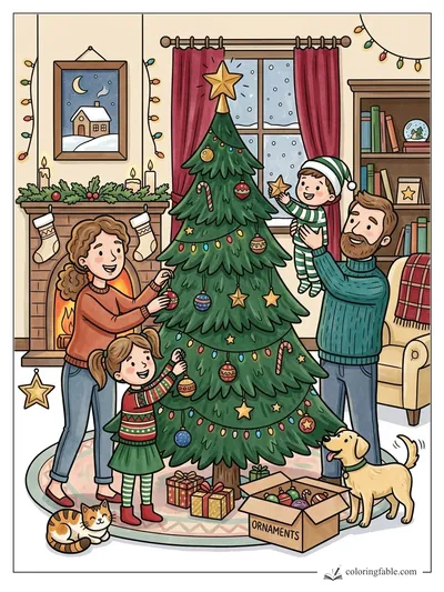 Colored example of this coloring page