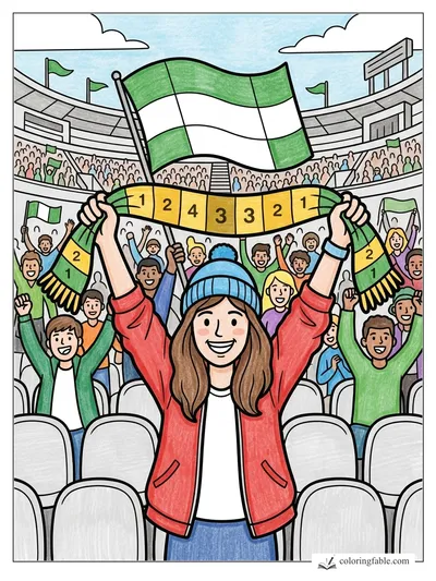Colored example of this coloring page