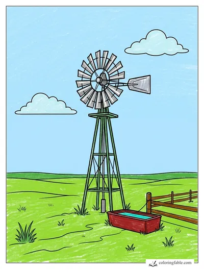 Colored example of this coloring page