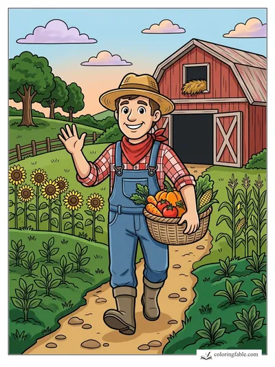 Colored example of this coloring page