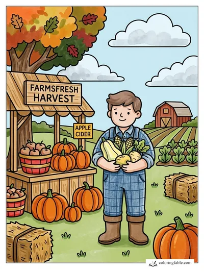 Colored example of this coloring page