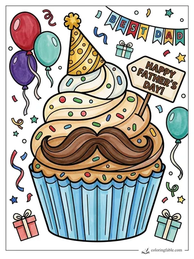 Colored example of this coloring page
