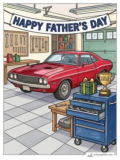 Colored example of this coloring page