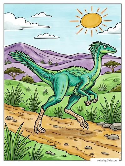 Colored example of this coloring page
