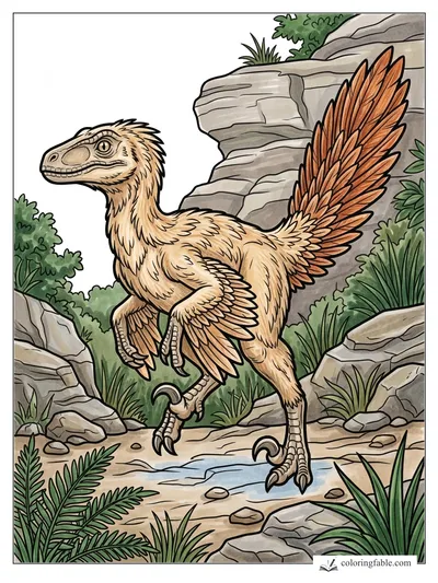 Colored example of this coloring page