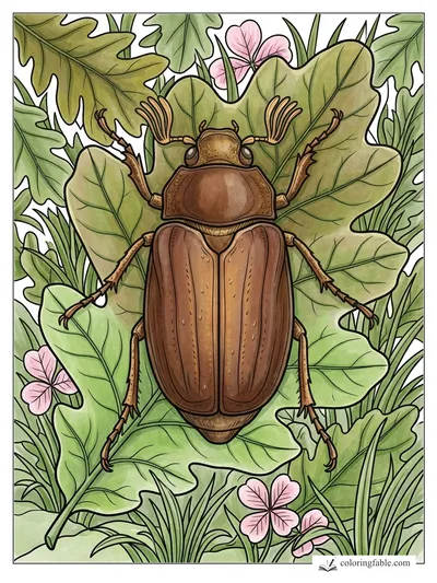 Colored example of this coloring page