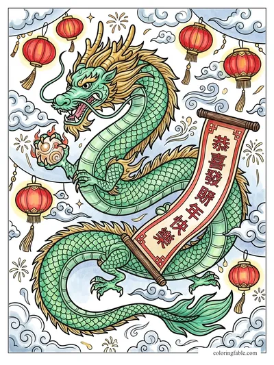 Colored example of this coloring page