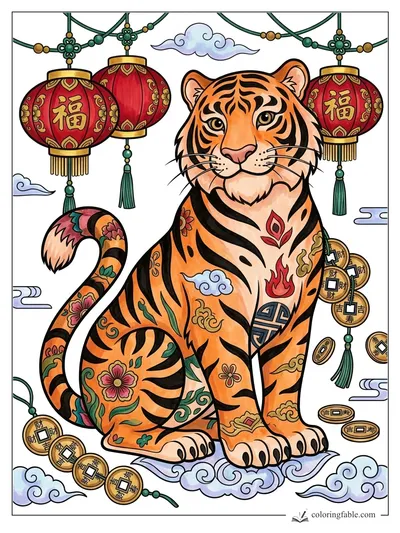 Colored example of this coloring page
