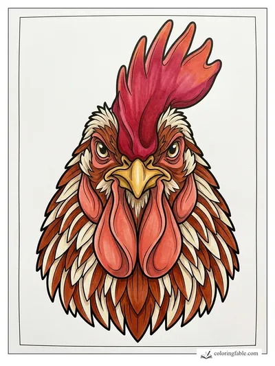Colored example of this coloring page