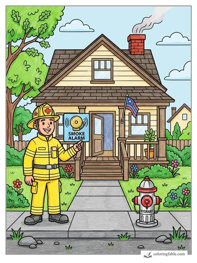 Colored example of this coloring page