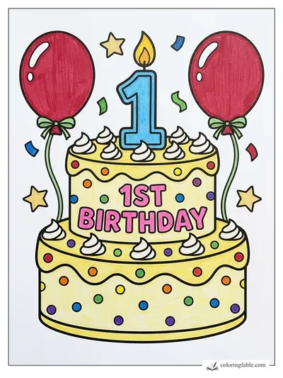 Colored example of this coloring page