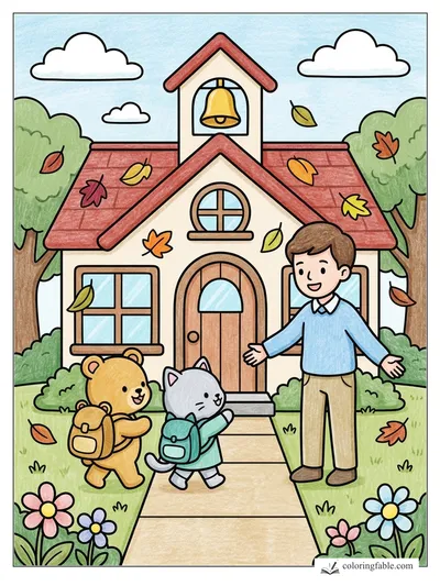Colored example of this coloring page