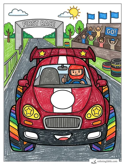 Colored example of this coloring page