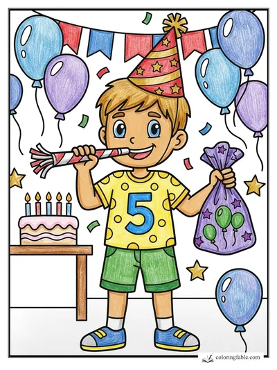 Colored example of this coloring page