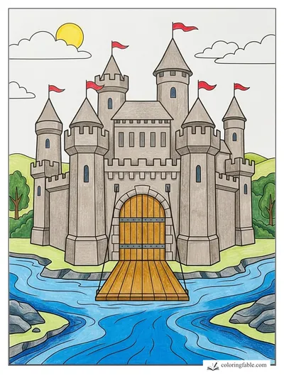 Colored example of this coloring page