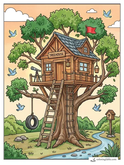 Colored example of this coloring page