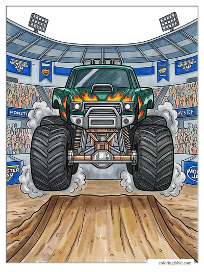Colored example of this coloring page