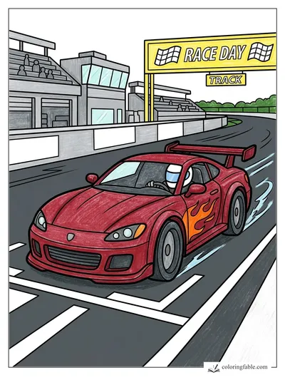 Colored example of this coloring page