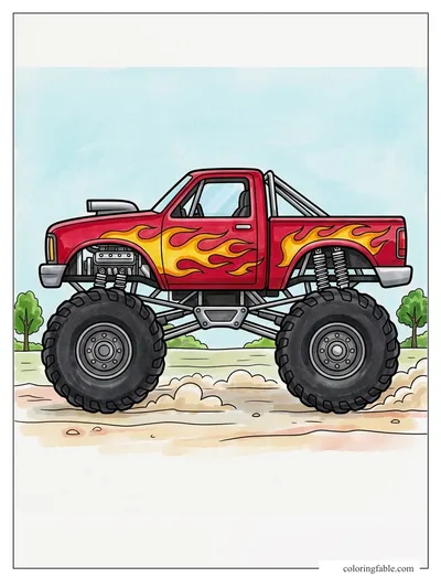 Colored example of this coloring page