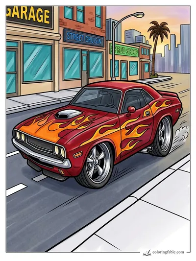 Colored example of this coloring page