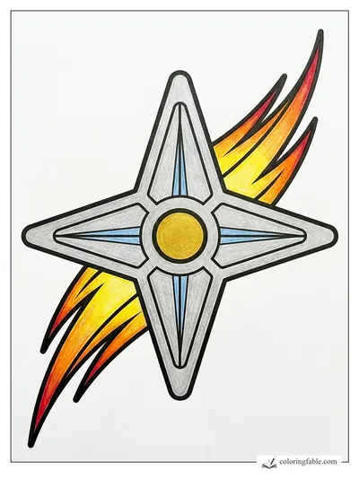 Colored example of this coloring page