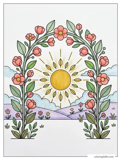 Colored example of this coloring page