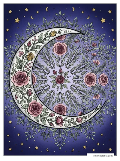 Colored example of this coloring page