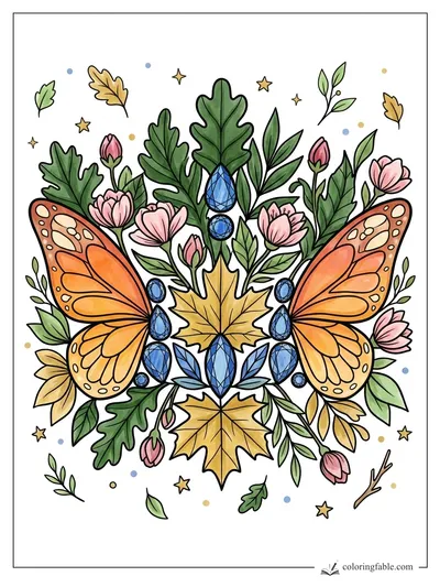 Colored example of this coloring page