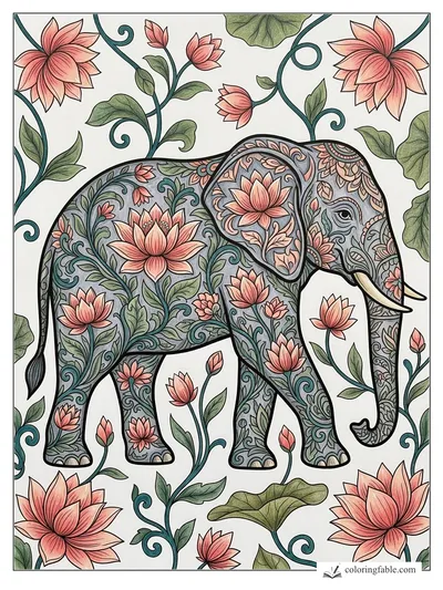 Colored example of this coloring page
