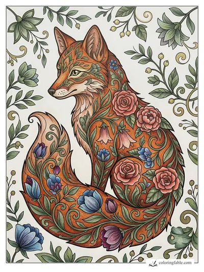 Colored example of this coloring page