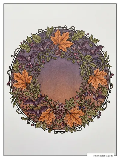 Colored example of this coloring page