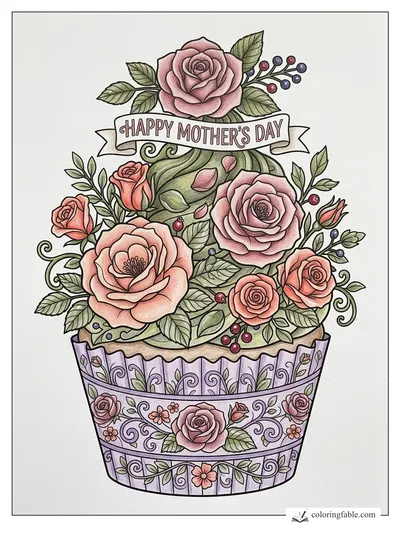 Colored example of this coloring page