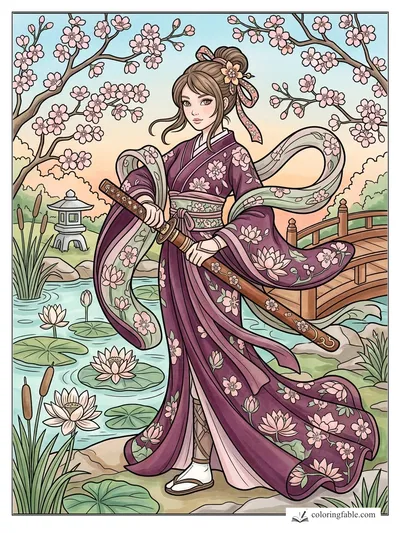 Colored example of this coloring page