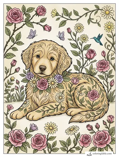 Colored example of this coloring page