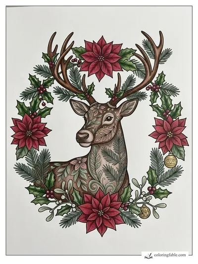 Colored example of this coloring page