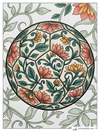 Colored example of this coloring page