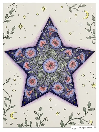 Colored example of this coloring page