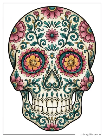 Colored example of this coloring page