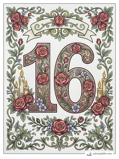 Colored example of this coloring page