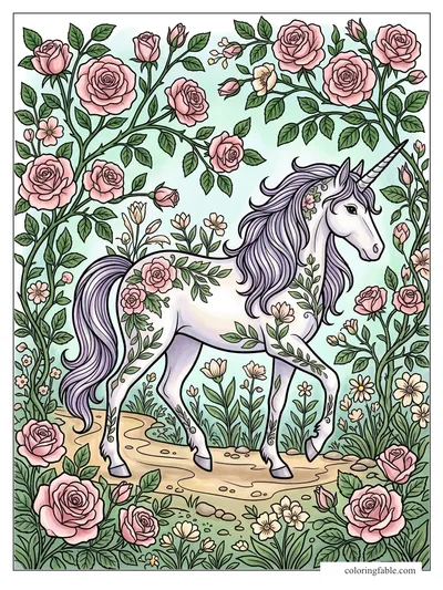 Colored example of this coloring page