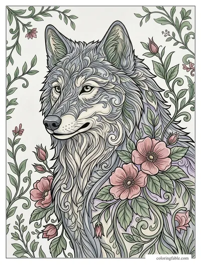 Colored example of this coloring page