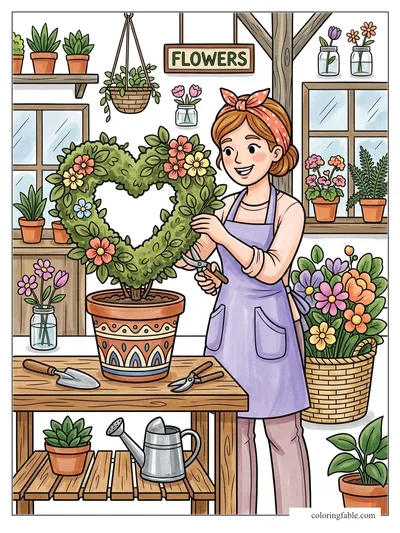 Colored example of this coloring page