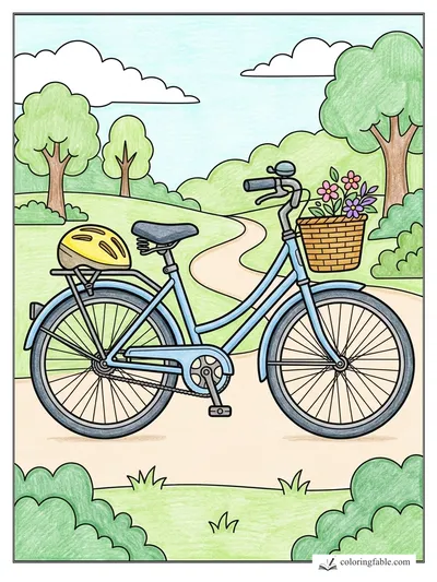 Colored example of this coloring page
